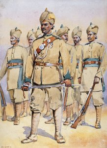 Soldaten van de 33e Punjabi